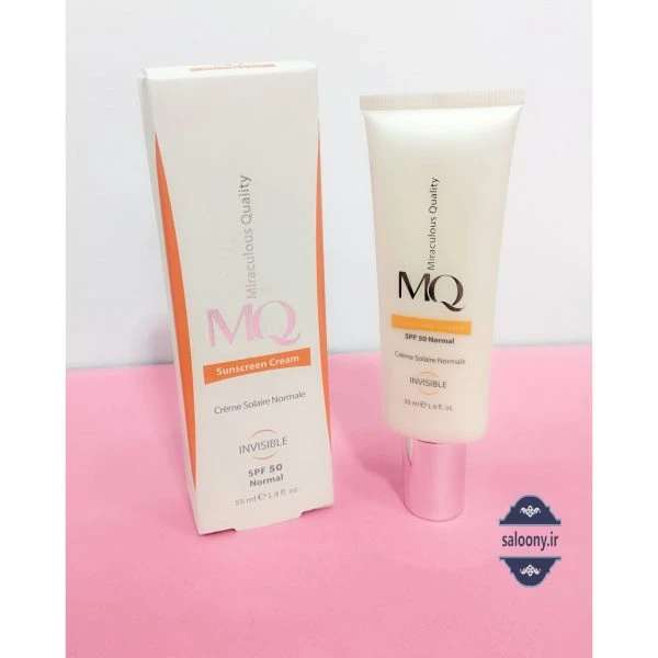 کرم ضد آفتاب بی‌رنگ SPF 50 برند MQ