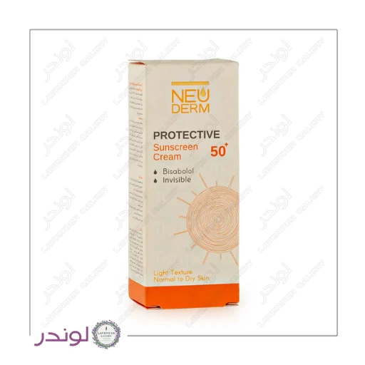 کرم ضد آفتاب بی‌رنگ نئودرم SPF50 برای پوست خشک (highly protective sunscreen for dry skin)