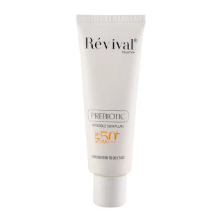 کرم ضد آفتاب بی‌رنگ کلکسیون رویوال SPF 50 مدل Prebiotic | محافظت کامل و آبرسان پوست