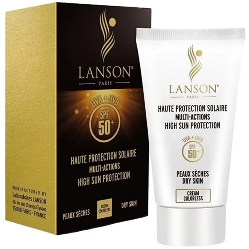 کرم ضد آفتاب رنگی LANSON برای پوست خشک