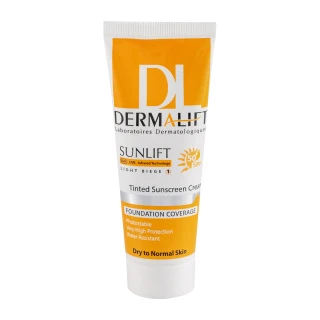 کرم ضد آفتاب رنگی شماره 01 درمالیفت با SPF50 مناسب پوست خشک و نرمال حجم 40 میلی لیتر