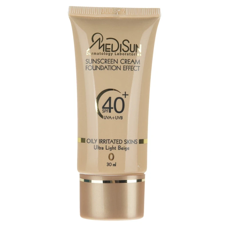 کرم ضد آفتاب رنگی مدیسان مدل SPF 40 مناسب پوست های چرب و حساس حجم 30 میلی لیتر (کد0)بژ خیلی روشن