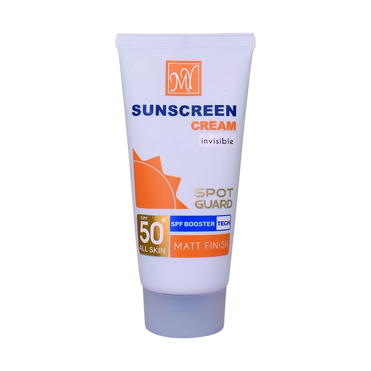 کرم ضد آفتاب ضد لک بی رنگ انواع پوست اسپات گارد مای SPF50 حجم 50 میلی لیتر