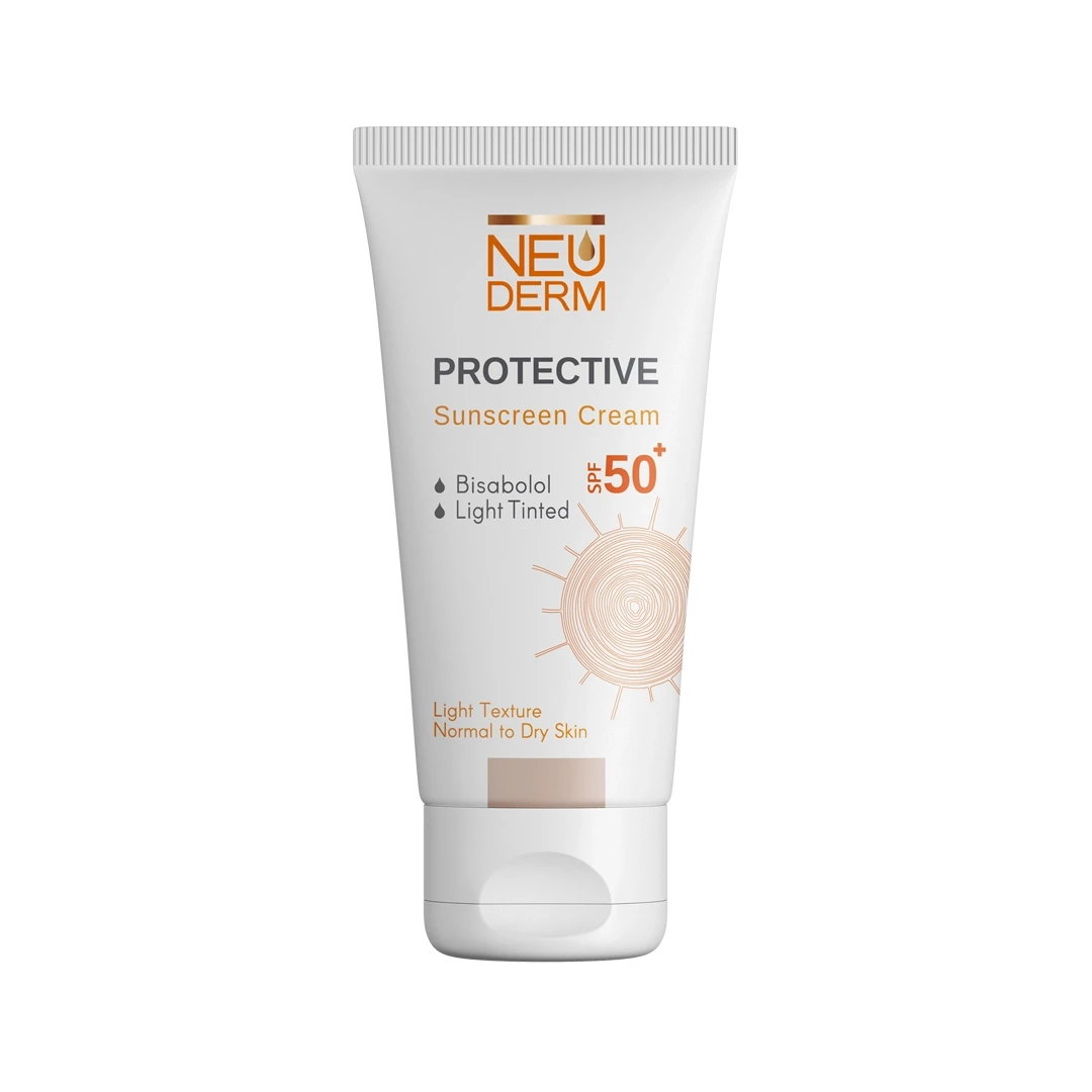 کرم ضد آفتاب فاقد چربی هایلی پروتکتیو نئودرم ⁺SPF50 مناسب پوست های خشک و معمولی بژ روشن