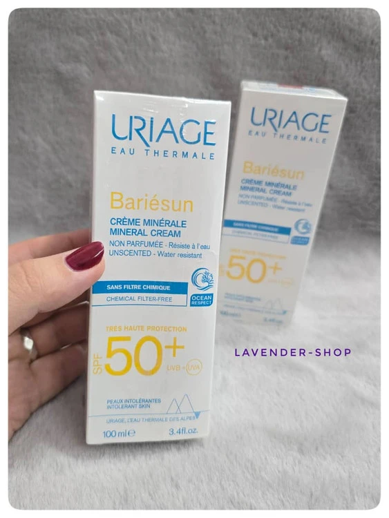 کرم ضد آفتاب معدنی Uriage Bariésun SPF 50+ مخصوص پوست‌های حساس و خشک