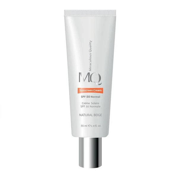 کرم ضد آفتاب نرمال SPF50 بژ طبیعی ام کیو حجم 55 میلی لیتر