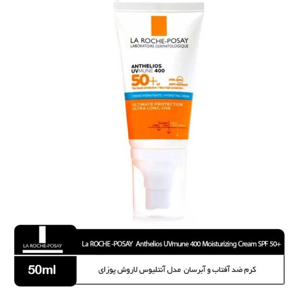 کرم ضد آفتاب و آبرسان لاروش پوزای مدل آنتلیوس (مناسب پوست خشک و خیلی خشک)