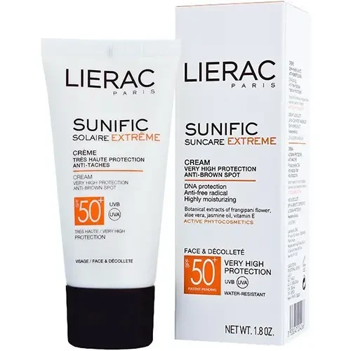 کرم ضد آفتاب و ضد لک لیراک +SPF50 مدل سانی فیک 50 میلی لیتر