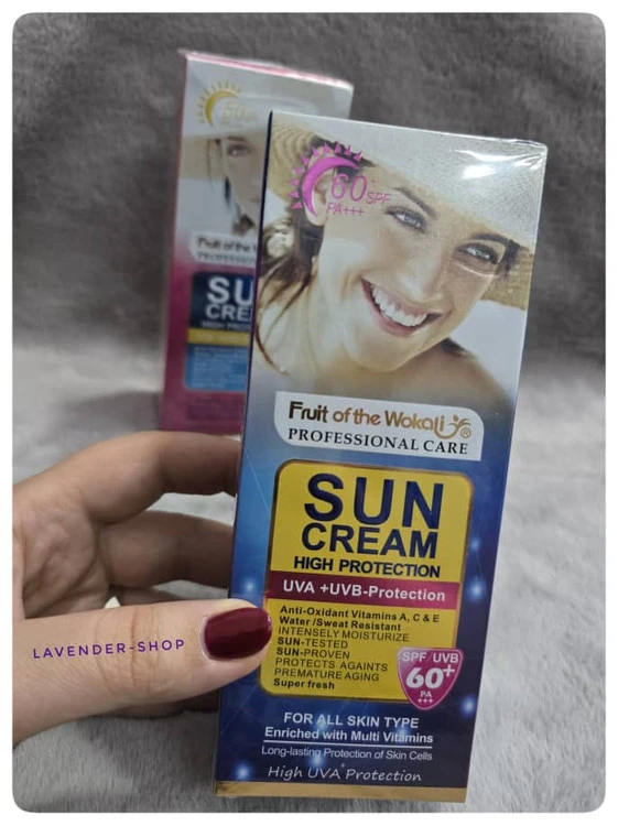 کرم ضد آفتاب و مرطوب‌کننده Fruit of the Wokali SPF 60+ مدل Super Fresh