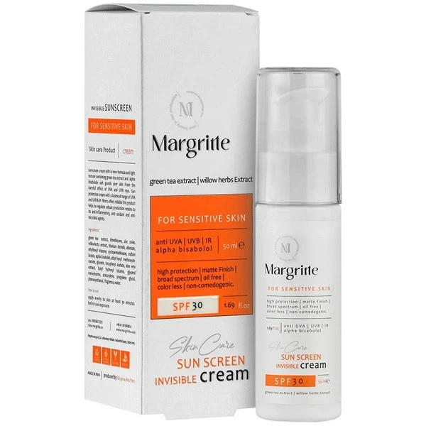 کرم ضد آفتاب پوست حساس SPF30 مارگریت
