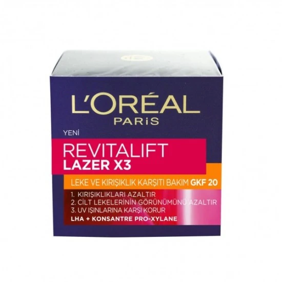 کرم ضد لک و چروک لیفت لیزر لورال LOREAL REVITALIFT LASER X3 حجم 50 میل