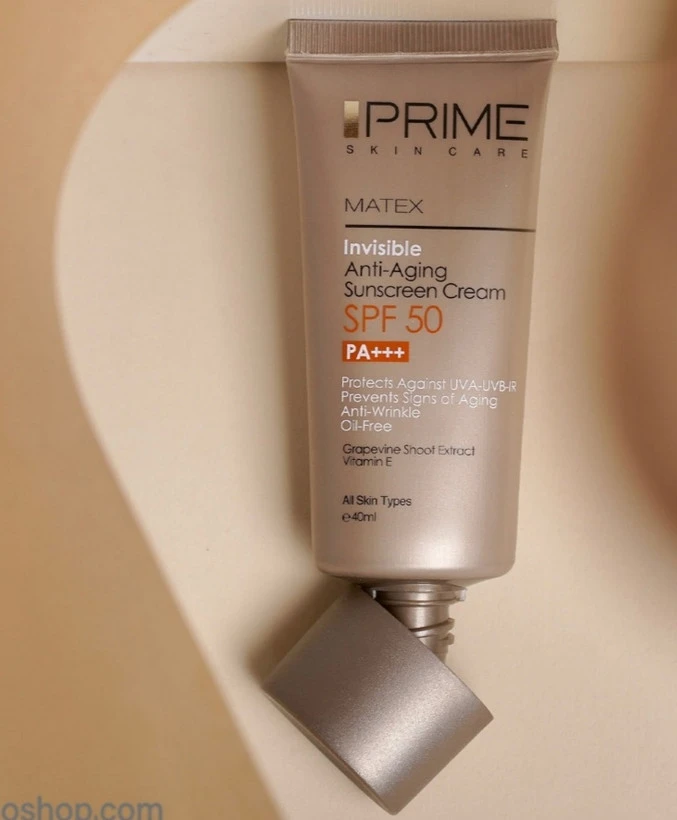 کرم ضدآفتاب جوان کننده پرایم ،SPF50,فاقد چربی ،رنگی