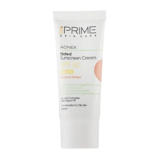 کرم ضدآفتاب رنگی spf60فاقدچربی ،بژ طبیعی پرایم(پریم)
