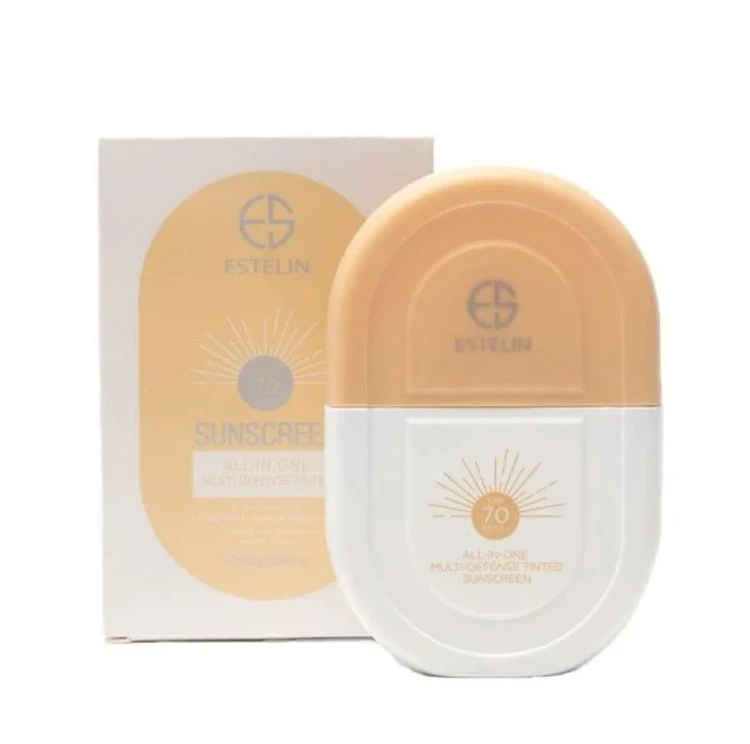 کرم ضدآفتاب رنگی استلین، با SPF70، مدل All-In-One