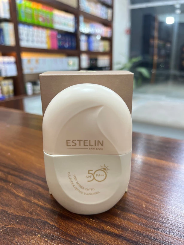 کرم ضدآفتاب رنگی کلاژن پپتاید با spf50 استیلن