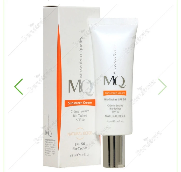 کرم ضدآفتاب روشن کننده بایو تاچ(ضدلک) ام کیو SPF50،حجم 55ml