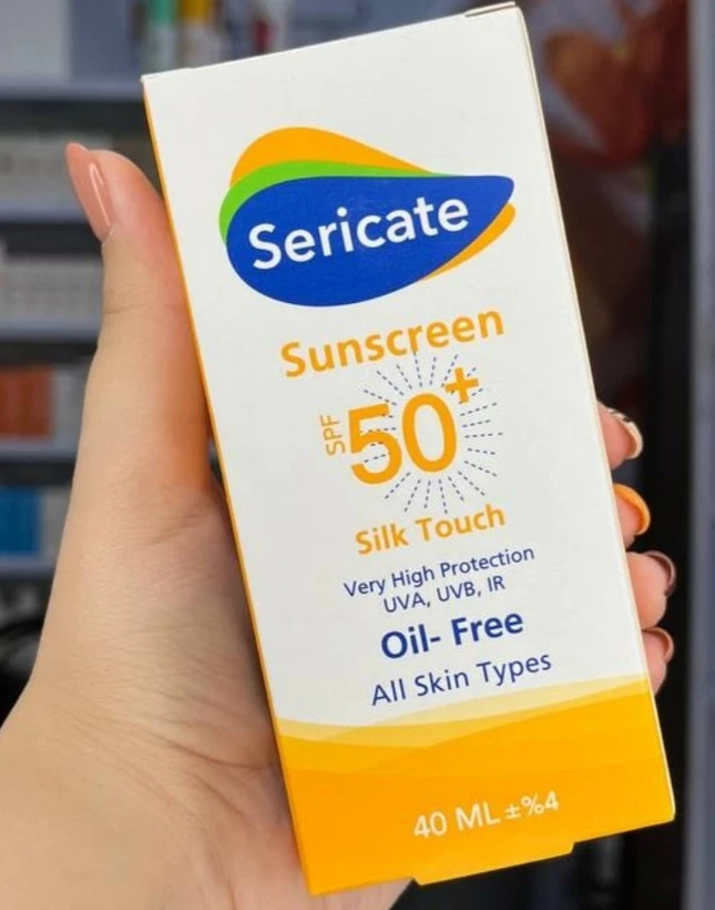 کرم ضدآفتاب سری کیت SPF50سیلک تاچ ،فاقد رنگ ،فاقد نگهدارنده