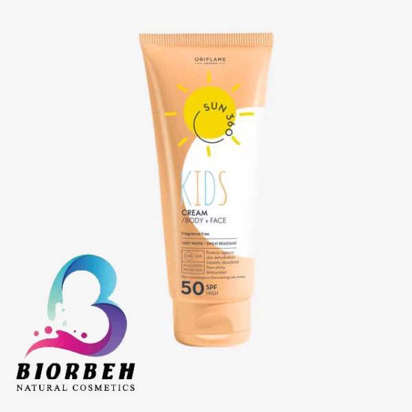 کرم ضدآفتاب صورت و بدن کودکان سان 360 Spf50 کد: 34896