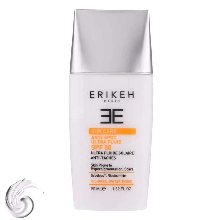 کرم ضدآفتاب و ضدلک بی رنگ SPF50اریکه، حجم ۵۰میل