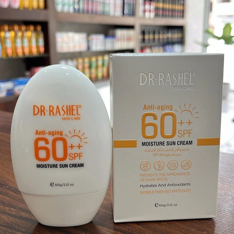 کرم ضدآفتاب و مرطوب‌کننده ضد پیری دکتر راشل SPF 60