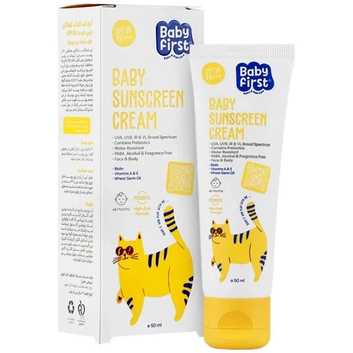 کرم ضدآفتاب کودکان بیبی فرست spf 30