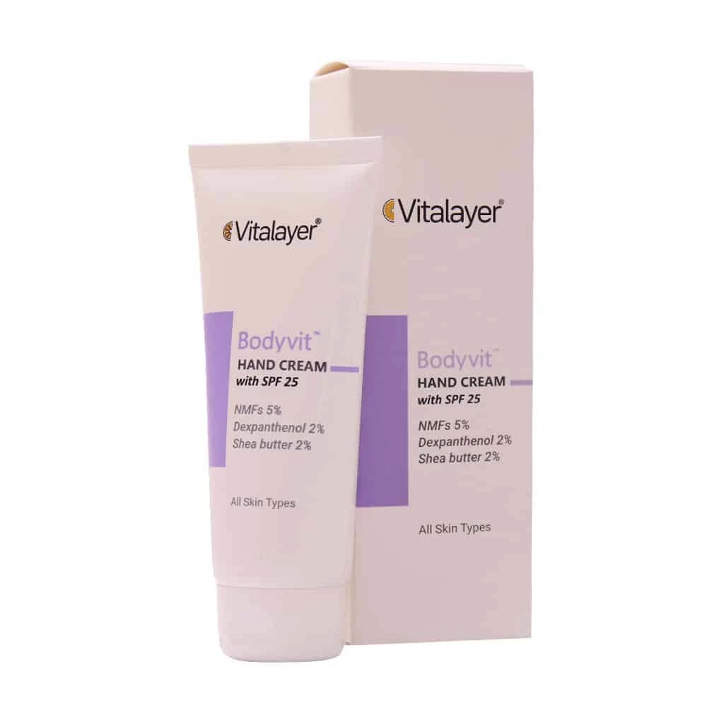 کرم مرطوب کننده دست SPF25 بادی ویت ویتالایر 75 میلی لیتر