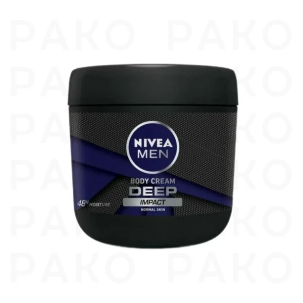کرم مرطوب کننده دست و بدن مردانه نیوا مدل nivea Deep Impact مناسب پوست معمولی 400 میل