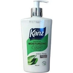 کرم مرطوب کننده دست وصورت کنز حاوی روغن آلوئه ورا مناسب انواع پوست (450ml)
