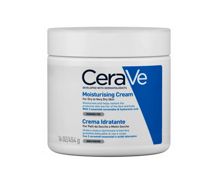 کرم مرطوب کننده سراوی CERAVE حجم ۴۵۴ گرم | مناسب پوست خشک و بسیار خشک