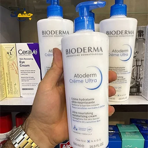 کرم مرطوب کننده صورت و بدن بایودرما اتودرم اولترا |Bioderma Atoderm Ultra Face and Body Moisturizing Cream