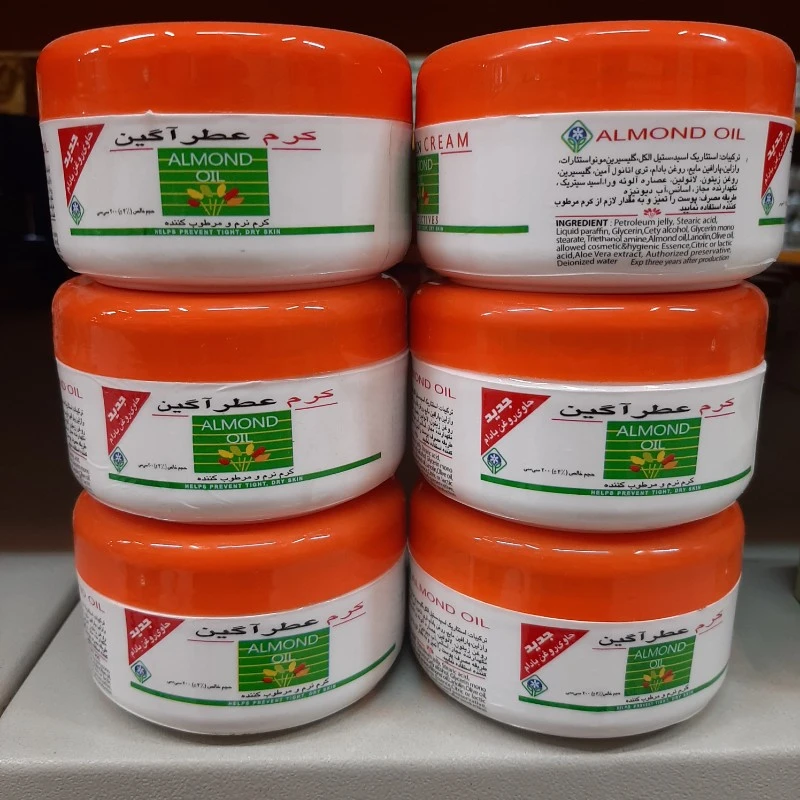 کرم مرطوب کننده عطر آگین حاوی روغن بادام