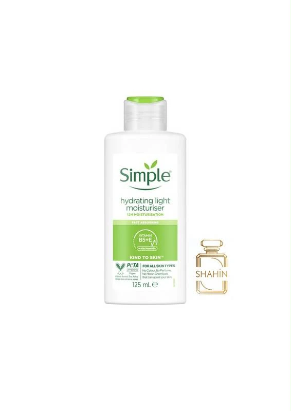 کرم مرطوب‌کننده و آبرسان سیمپل مدل لایت اصل Simple Hydrating Light Moisturiser 125ML