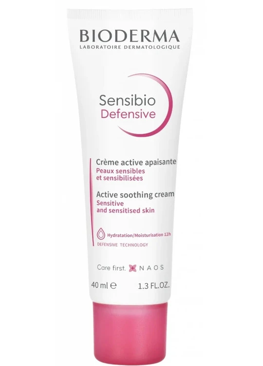 : کرم مرطوب‌کننده و تسکین‌دهنده بایودرما (Bioderma) مدل سنسیبیو دیفنسیو حجم ۴۰