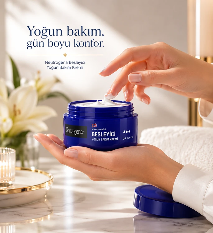 کرم مرطوب‌کننده و تغذیه‌کننده نوتروژینا 200 میل Besleyici Yoğun Bakım Kremi