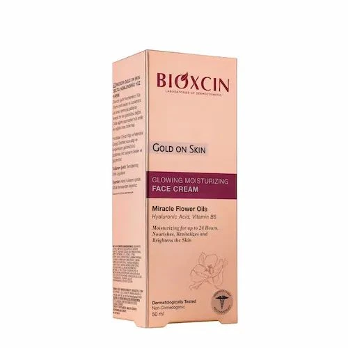 کرم مرطوب کننده و درخشان کننده صورت بیوکسین مدل Gold On Skin حجم (50ml)