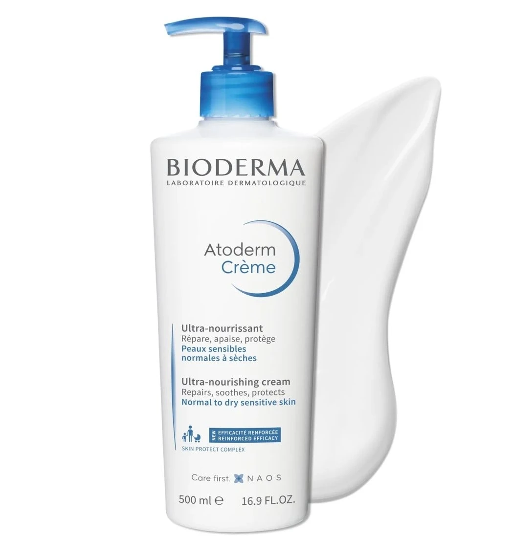 کرم مرطوب کننده و مغذی بایودرما BIODERMA مدل اتودرم ATODERM حجم 500 میل | پوست نرمال و خشک حساس