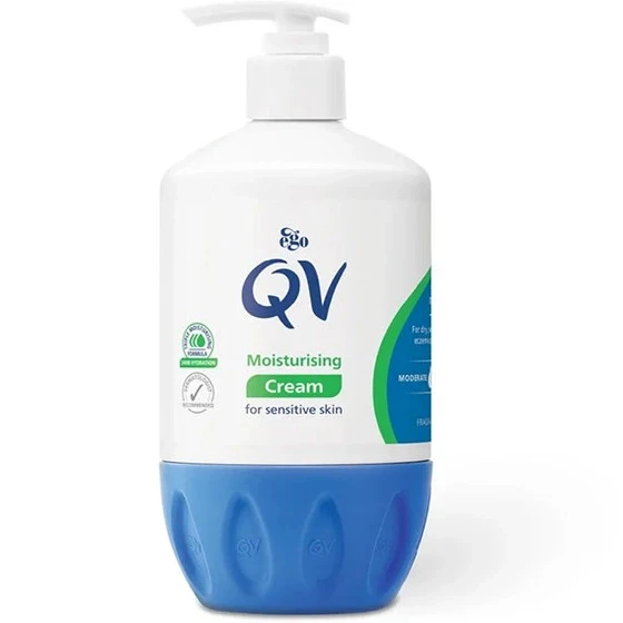 کرم مرطوب کننده پمپی کیو وی 500g QV Cream Replenishes Dry Skin