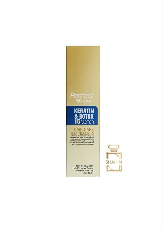 کرم موی 15 کاره کراتین و بوتاکس پرفکت لاین اصل Perfect Line Botax And Keratin Hair Cream 250ML