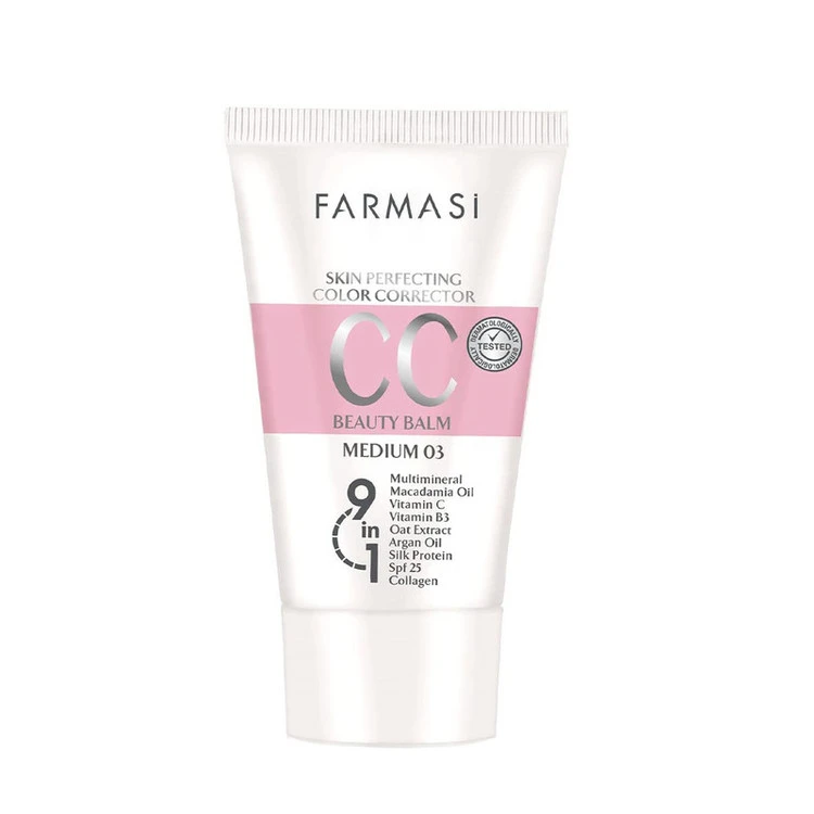 کرم پودر CC فارماسی مدل skin perfection balm شماره 2ویک حجم 50میلی لیتر
