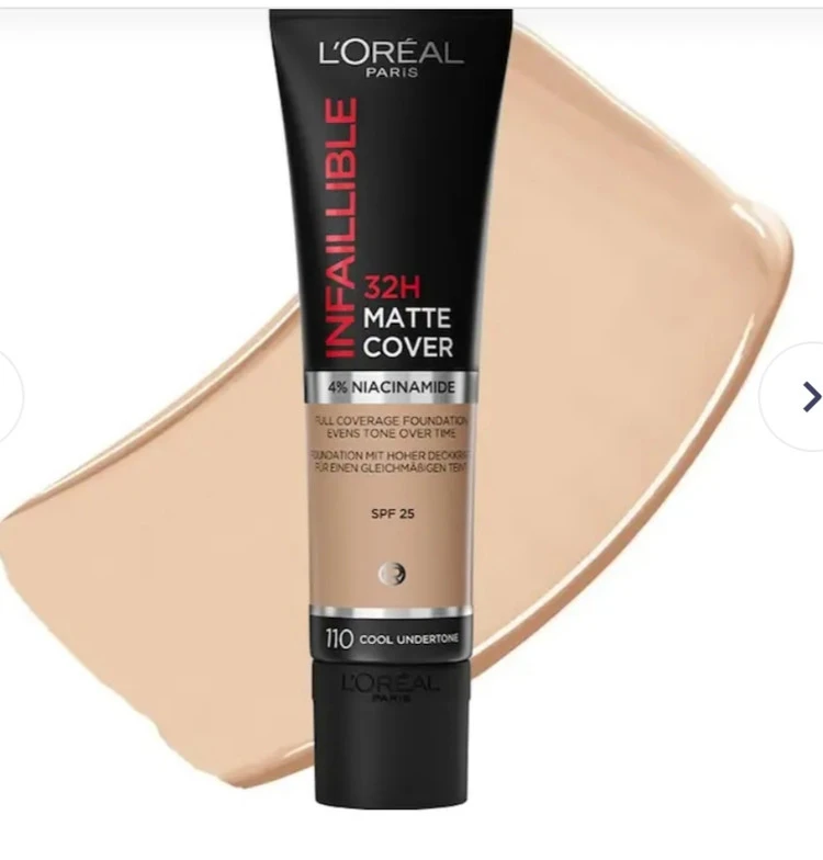 کرم پودر تیوپی فول کاور INFAILLIBLE مدل MATTE Caver،حجم ۳۰میل