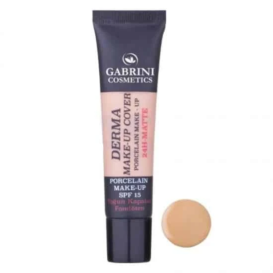 کرم پودر گابرینی GABRINI سری DERMA SPF15 شماره 04 حجم 40 میل