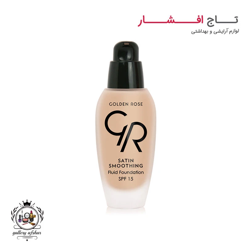 کرم پودر گلدن رز مدل ساتین SPF 15