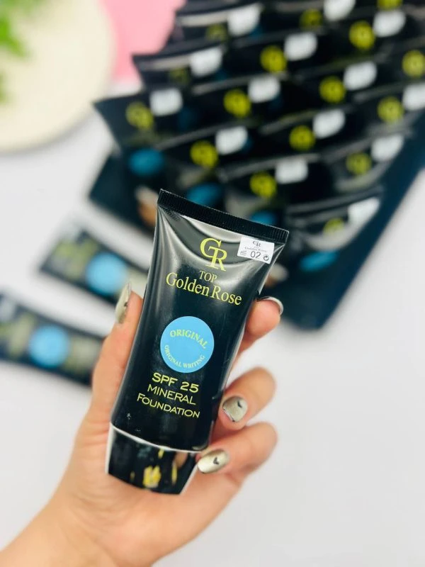 کرم پودر گلدن رز – کرم تیوپی گلدن رز حاوی ضد آفتاب SPF25