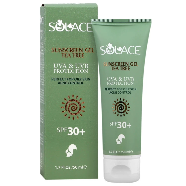 کرم ژل ضد آفتاب چای سبز و درخت چایSPF30 سولس