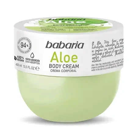کره بدن باباریا Babaria حاوی آلوئه ورا حجم 400 میل اصل و اورجینال