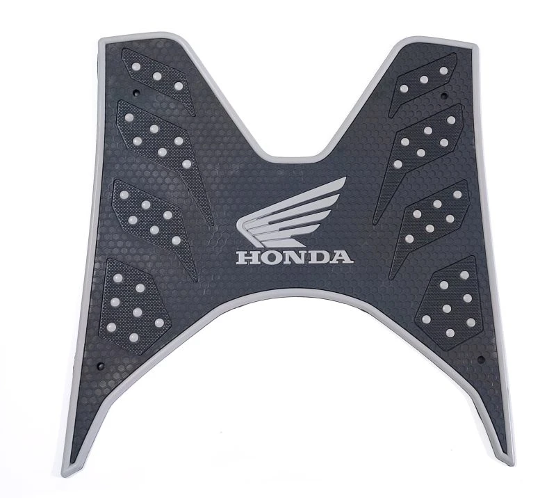 کف پایی موتورسیکلت کلیک خارجی ضخیم HONDA (مشکی نقره ای)