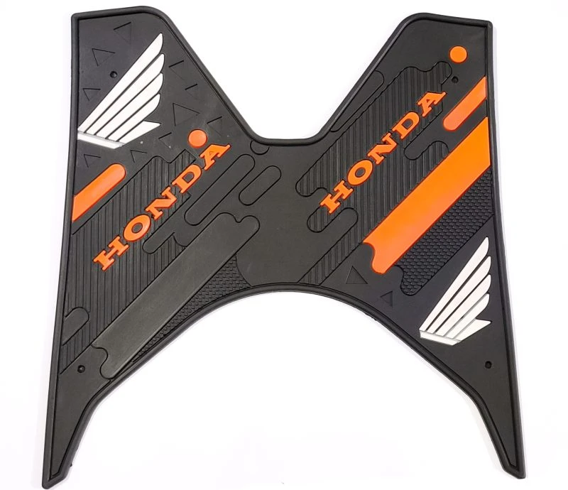 کف پایی موتورسیکلت کلیک خارجی ضخیم HONDA کد 2 (مشکی نارنجی)