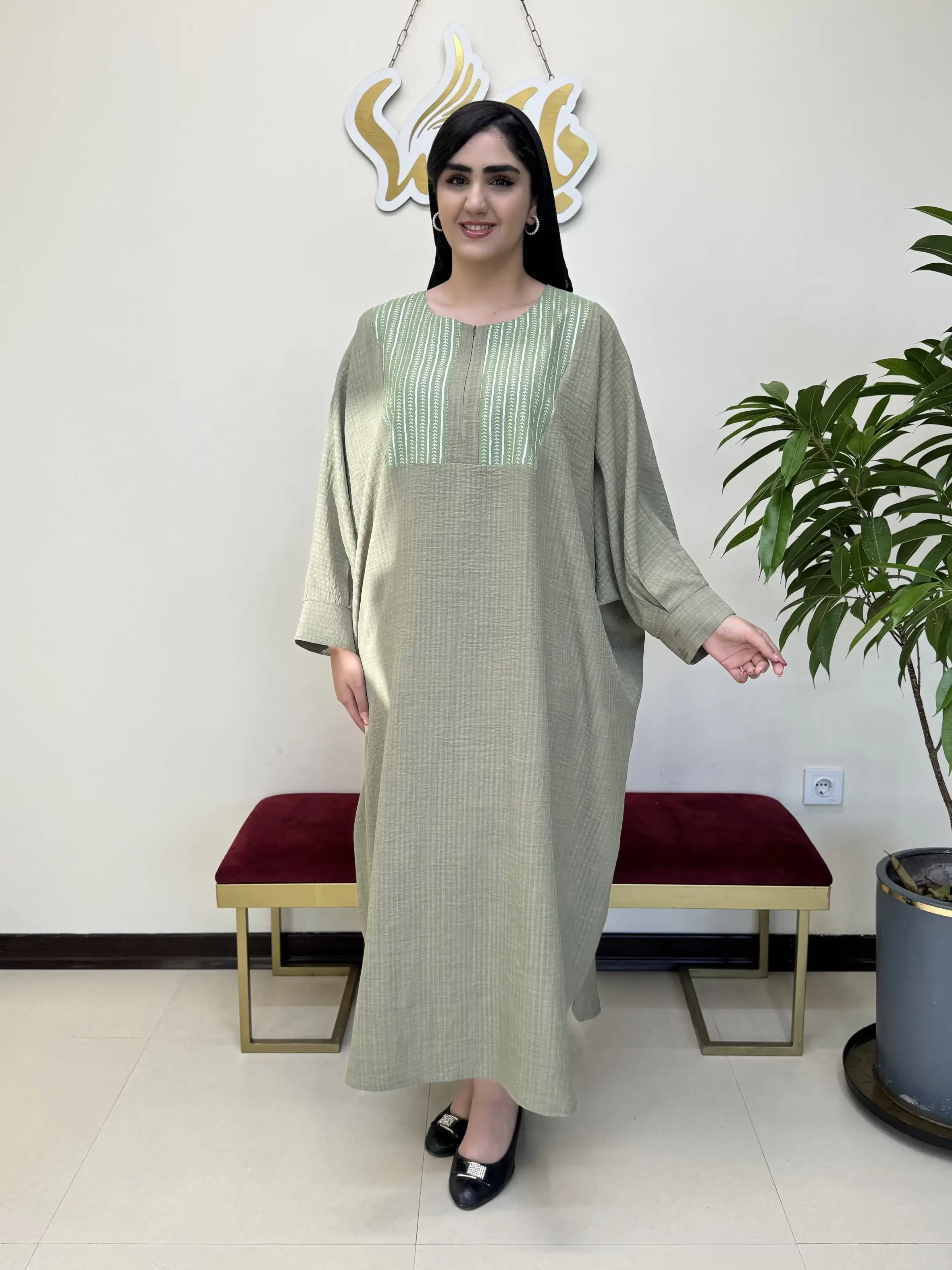 کفتان صوفیا جلو زیپی سایز بزرگ