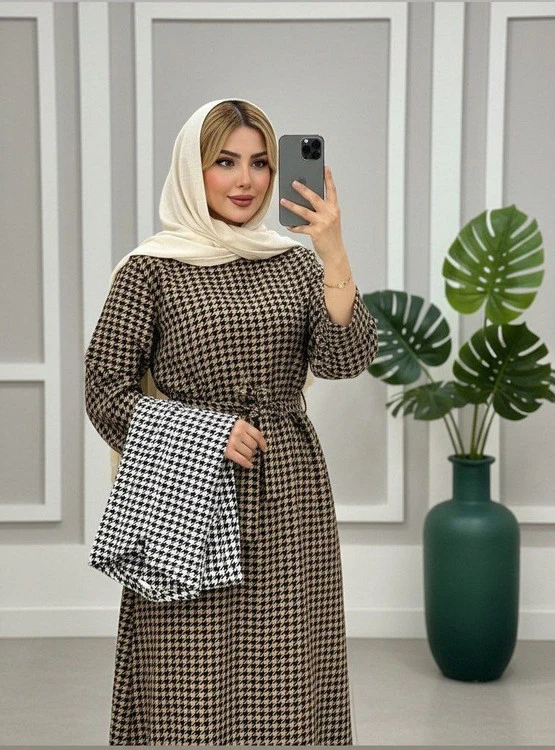 کفتان مبینا،جنس پیر دوبل ابریشمی درجه یک،سایز ۳۸تا۴۶