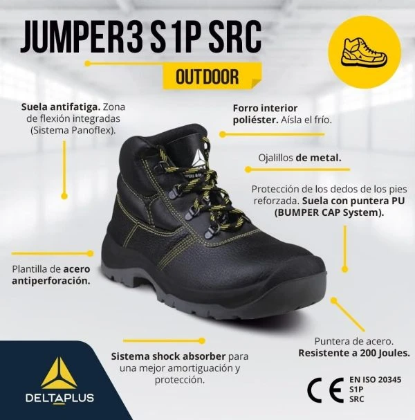 کفش ایمنی خارجی دلتاپلاس DELTA PLUS JUMPER3